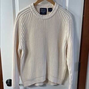 Muskoka  Lakes Ivory Ribbed Sweater